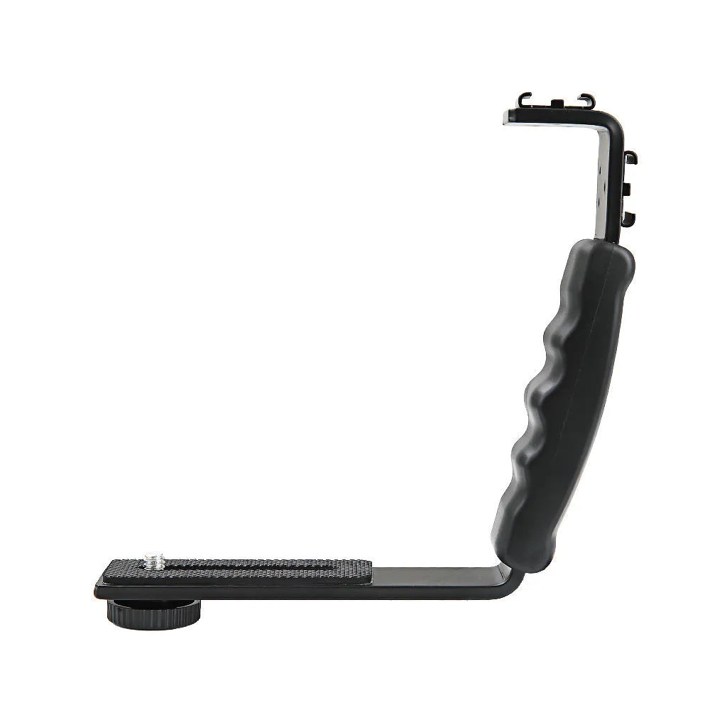Black aluminium alloy mobile stabiliser handheld holder for smartphone video recording