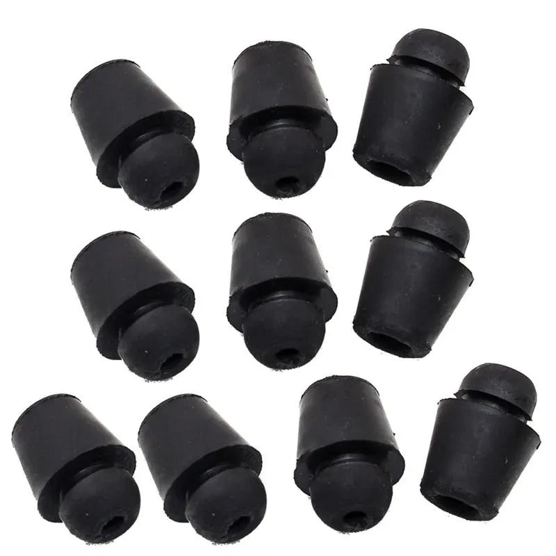 Ten X16 colour rubber automotive buffer clips for machine cover and trunk shock absorption