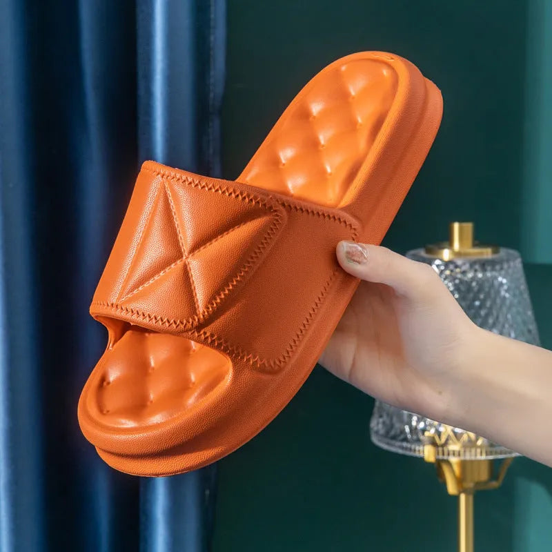 EVA bathroom slippers with thick sole in multiple colour options