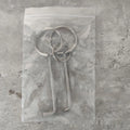 Two alloy wrench tools from portable universal tool set for household repairs