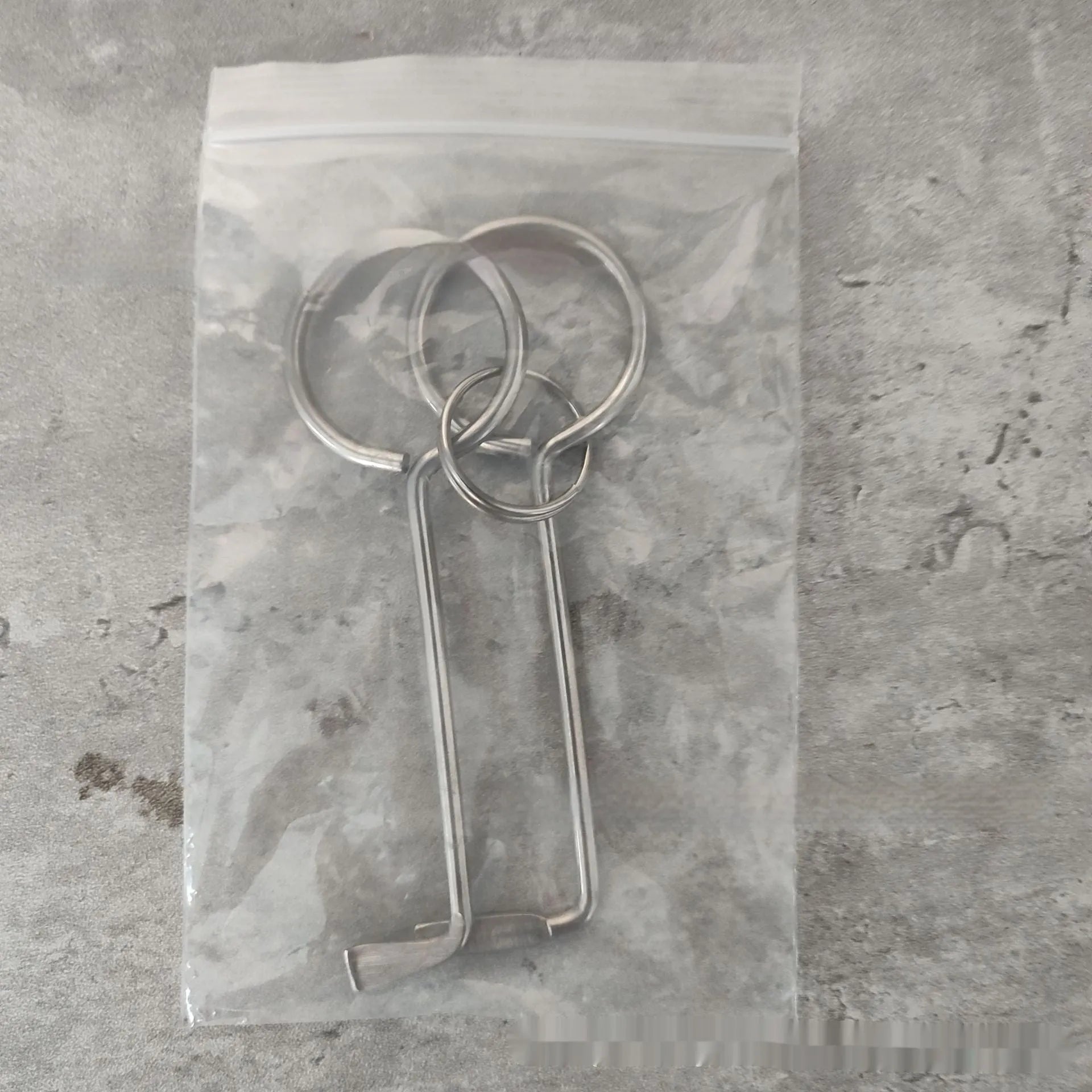 Two alloy wrench tools from portable universal tool set for household repairs