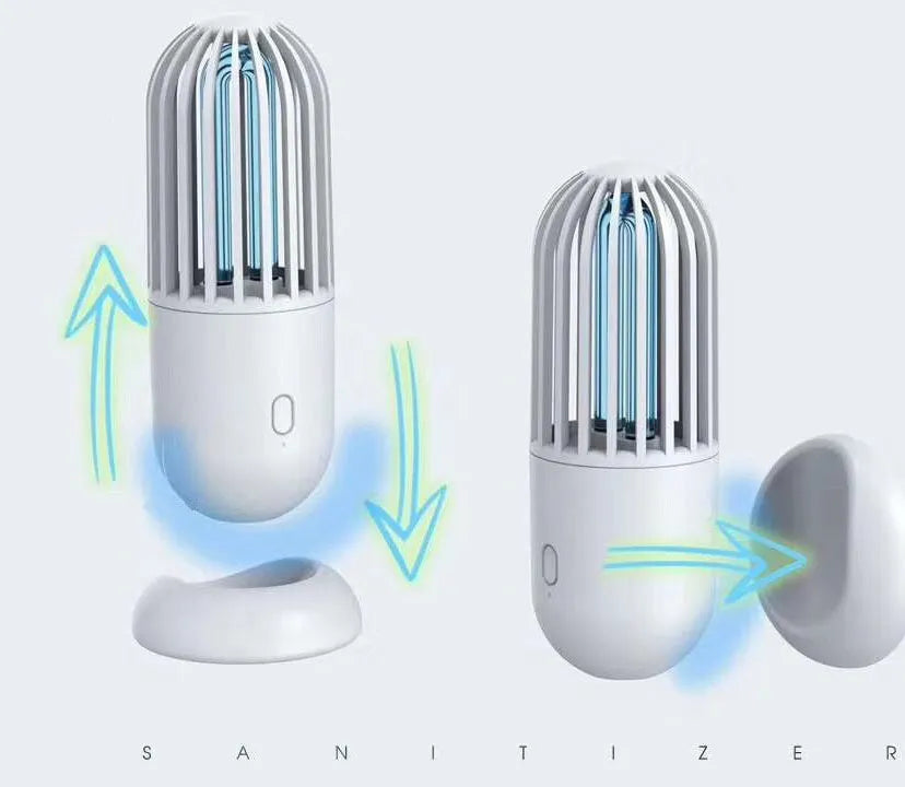 Portable capsule-shaped ultraviolet disinfection lamp in choice of colours