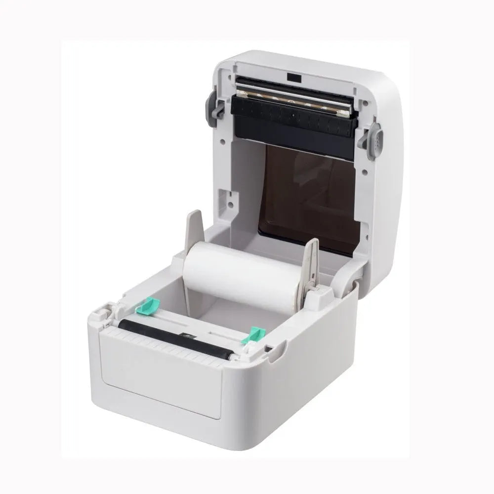 Thermal barcode printer with USB interface and compact shell design for clothing labels
