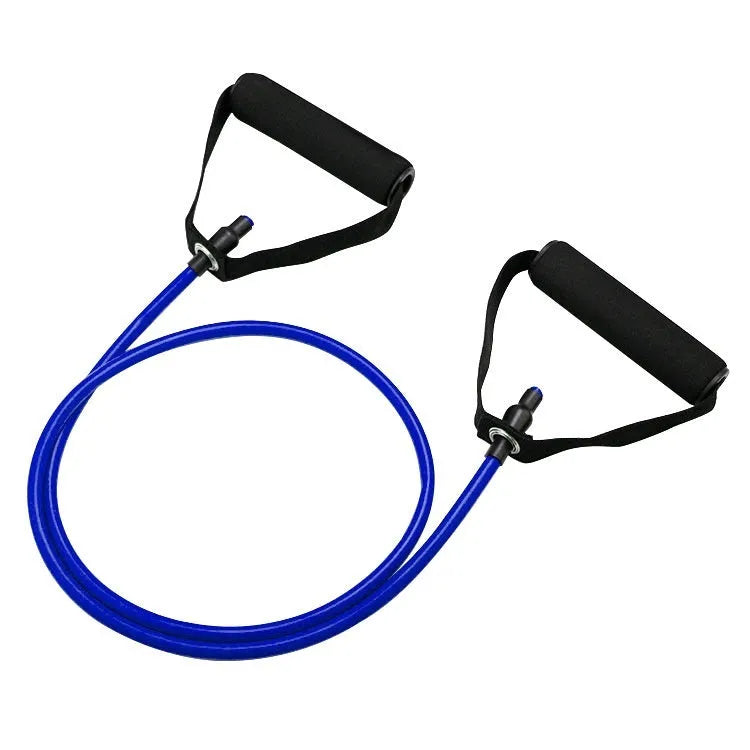 Adjustable chest expander with colour-coded TPE tension ropes in five resistance levels for fitness training
