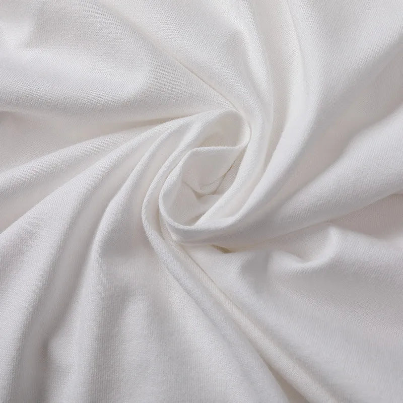 Men's plain short sleeve cotton t-shirt on a hanger, shown in apricot, black, blue, khaki, green, red, and white.