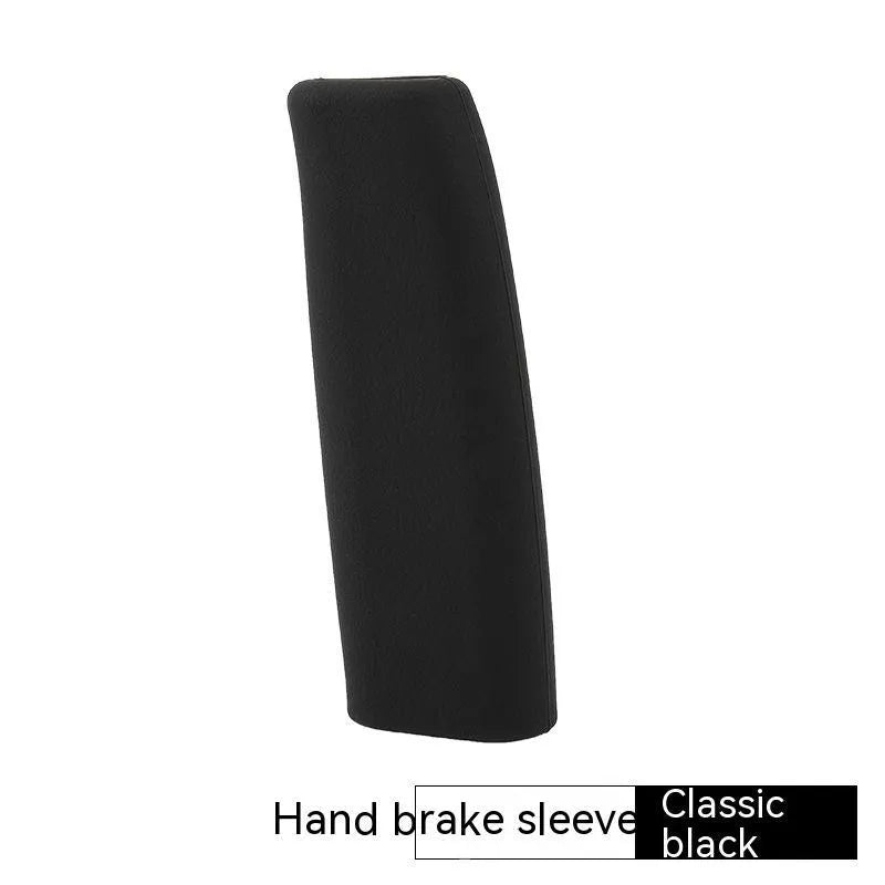 Silicone handbrake sleeve for manual cars in black, grey, beige, red, and blue colours