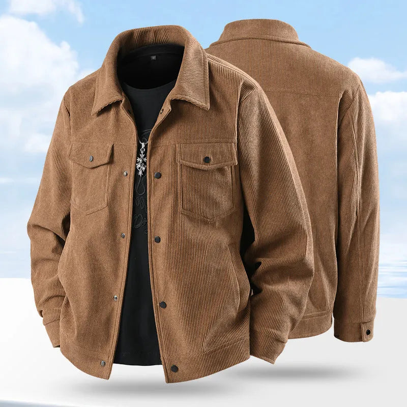 Men's plus size slim fit Lycra casual coat in black, coffee, green or white colours