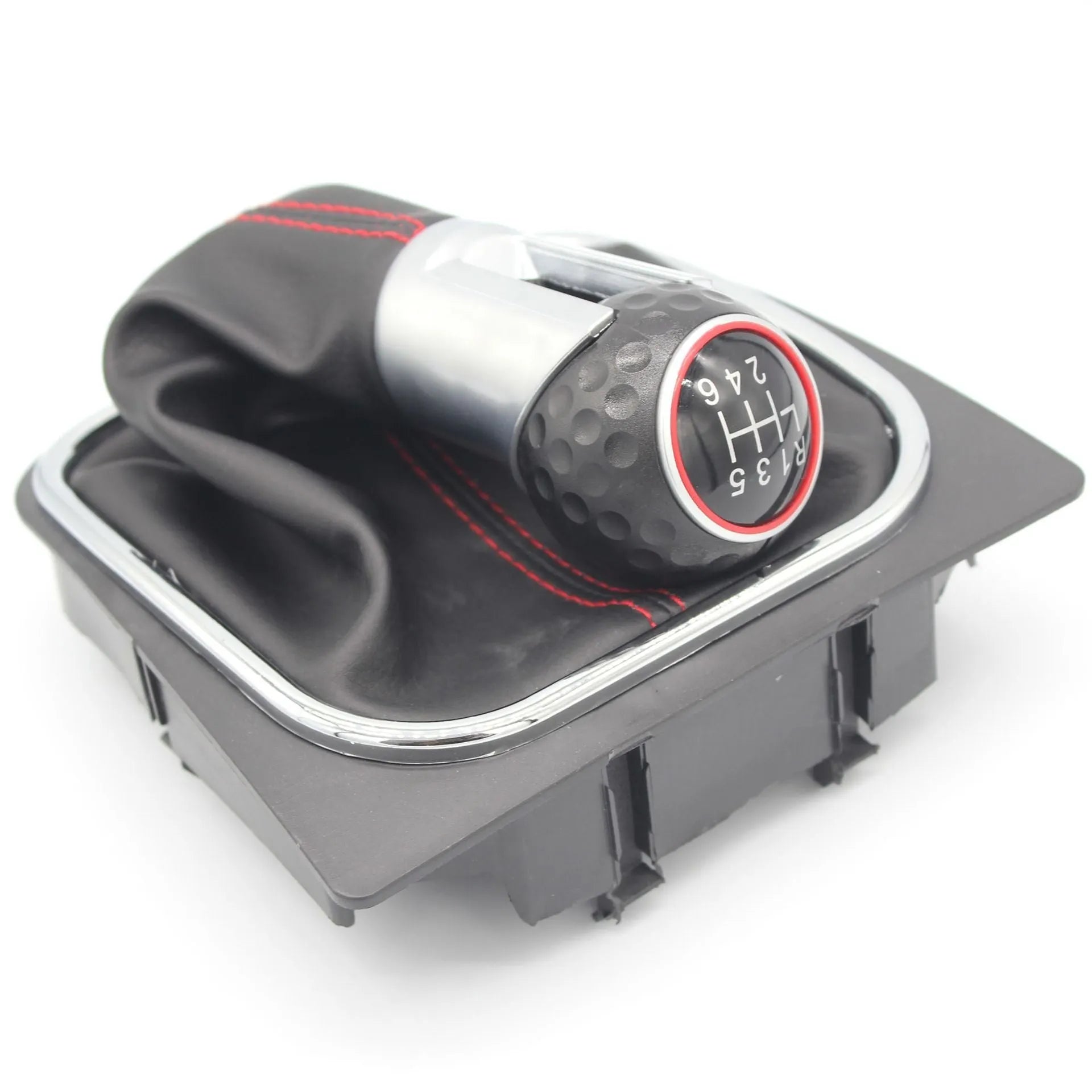 High-quality leather gear lever dust boot cover for VW Golf 5 6 7 manual models.
