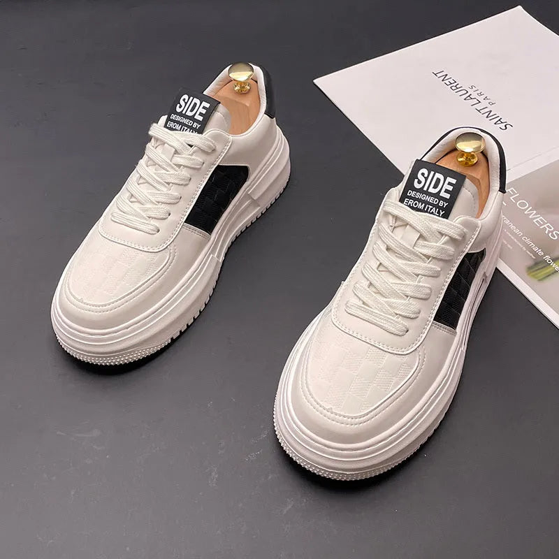 Casual sports shoes with cloth upper and rubber foam sole in white green and white black colour options