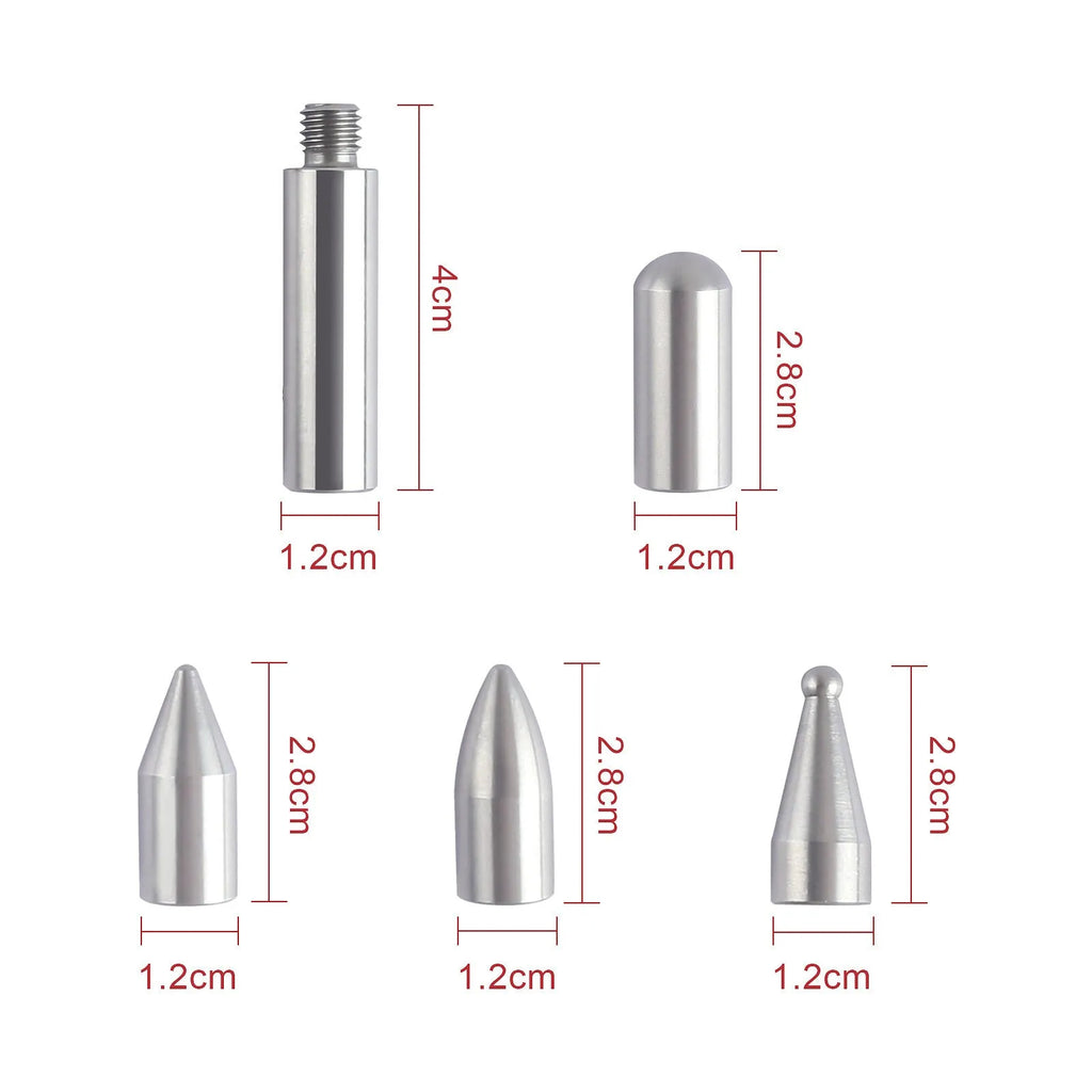 Three alloy steel car dent repair tools: hooks and crowbars for body panel repair.