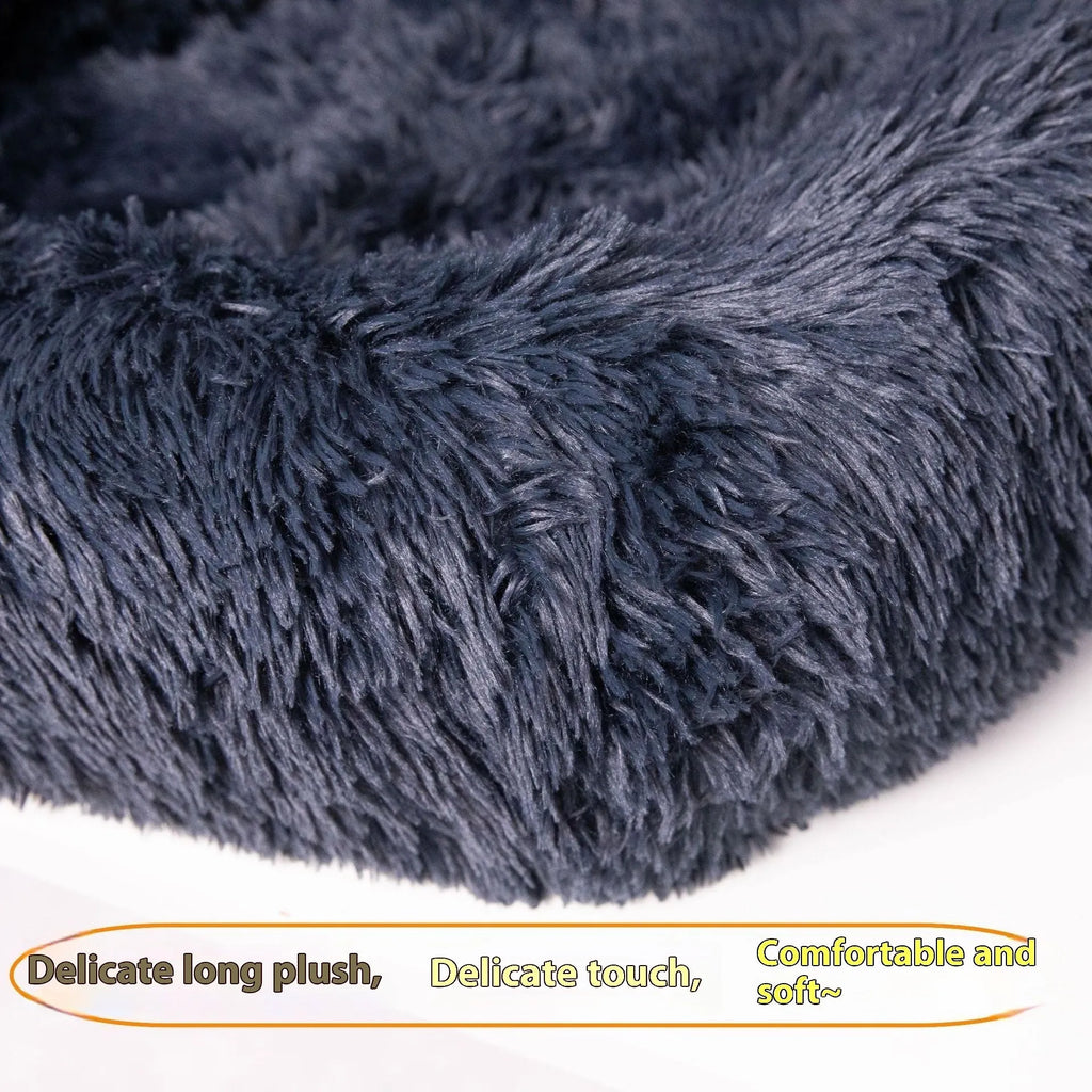 Winter thermal pet mat for car seats in dark grey or beige colour options