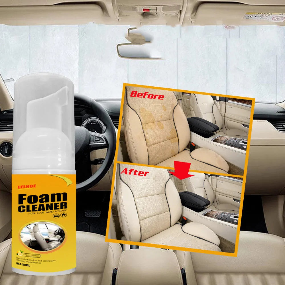 30ml multi-purpose foam cleaner bottle for car interior seats and ceilings