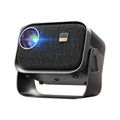 Portable Android smart home cinema projector with 1080p resolution and mobile phone screen mirroring capability.