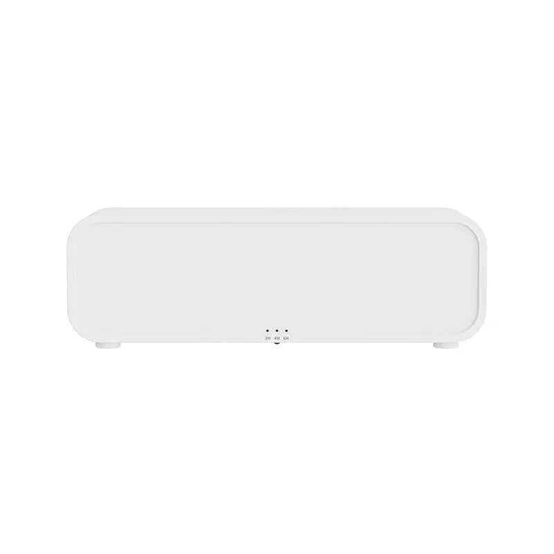 Flame dynamic aroma diffuser with remote control showing colour-changing LED lights