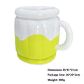 Yellow inflatable PVC ice bucket for outdoor parties and camping.