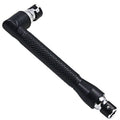 L-shaped socket wrench handle with ten double-headed drill bits and sockets on work surface
