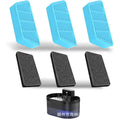 Cat water fountain filter element made of carbon fibre, includes sponges, for 2.2L fountains