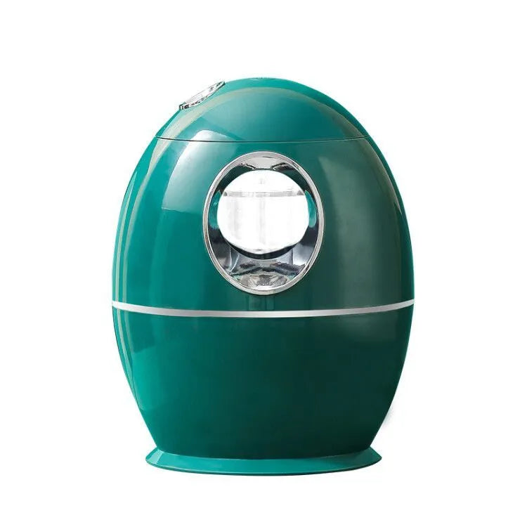 White round silent USB aromatherapy spray humidifier with 800ml water tank.
