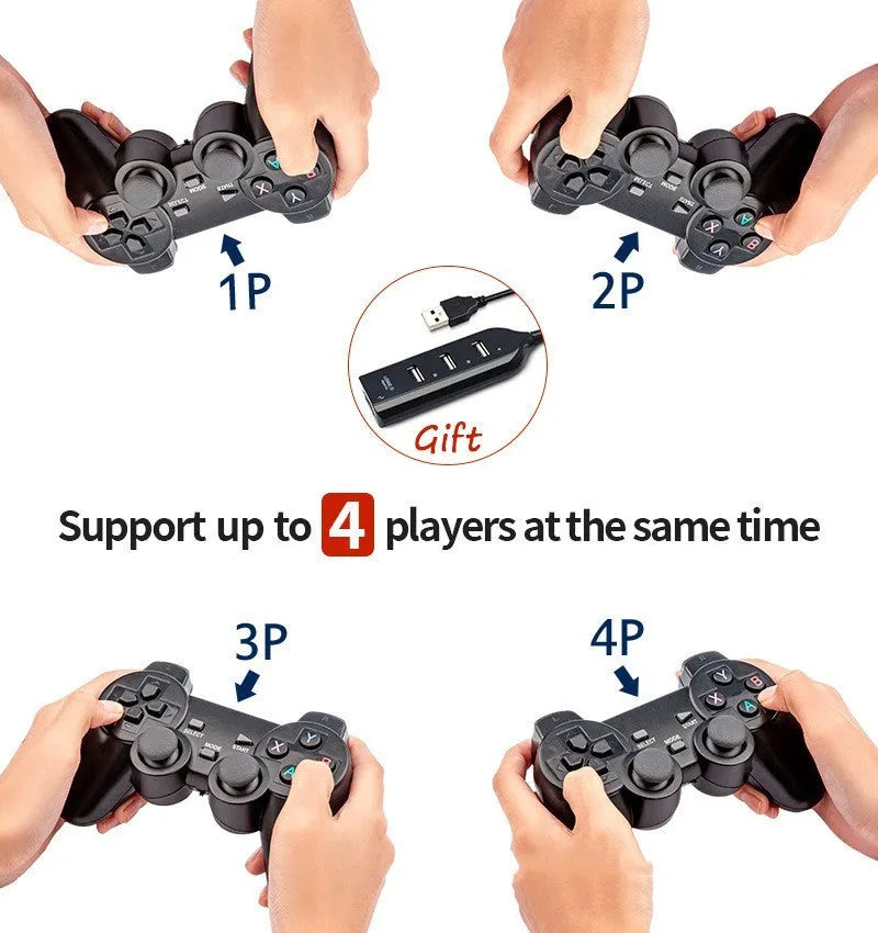 Super ConsoleX wired USB game controller in classic SNES and AC original colour options