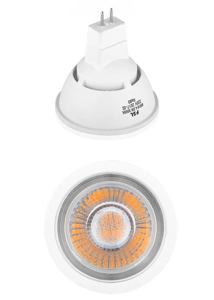 LED spotlight cup MR16 GU5.3 50mm white light wall lamp