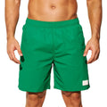 Men's quick-drying nylon sports shorts in solid colours with straight leg opening