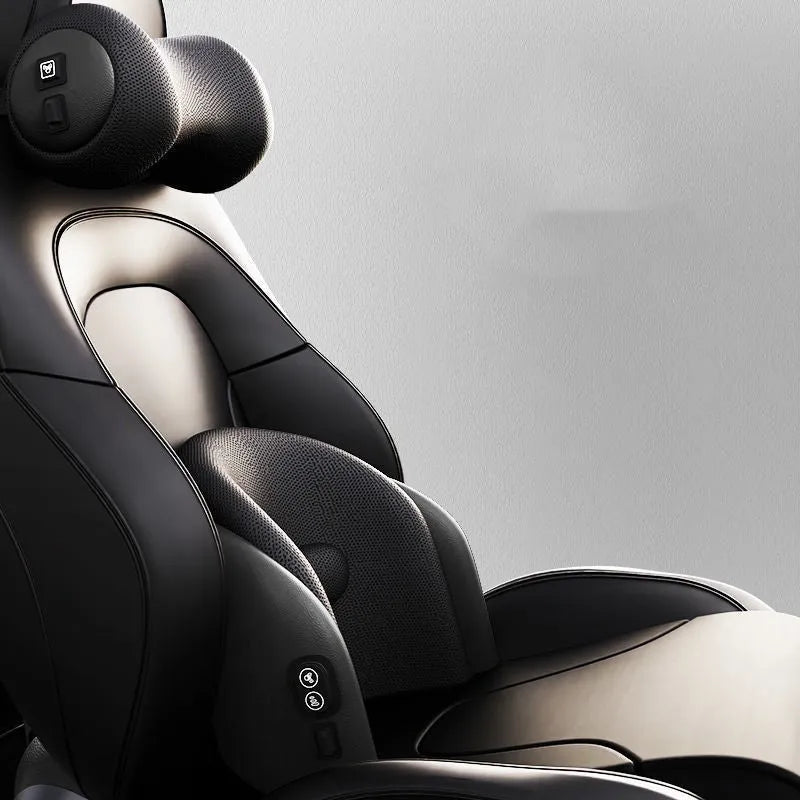 Memory cotton car massage cushion in three colours for headrest and lumbar support