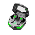 Black N35 wireless Bluetooth in-ear gaming headset with private mold earbuds