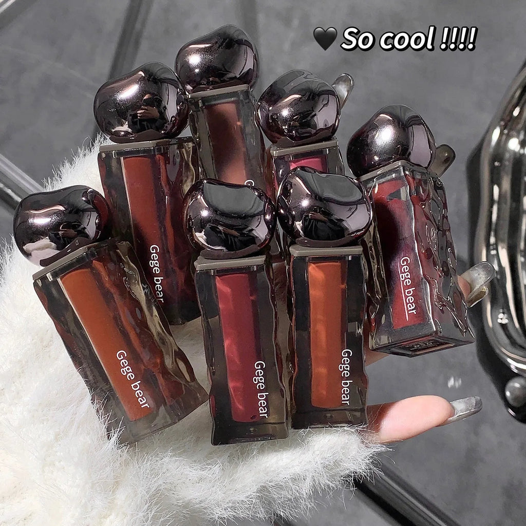 Glacier Lava lip lacquer mirror lip gloss in water light makeup formula