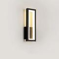 Modern Nordic style corridor wall light with PVC shade in black, available in two length sizes.