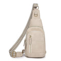 Soft PU leather women's crossbody messenger bag in street style with open pocket