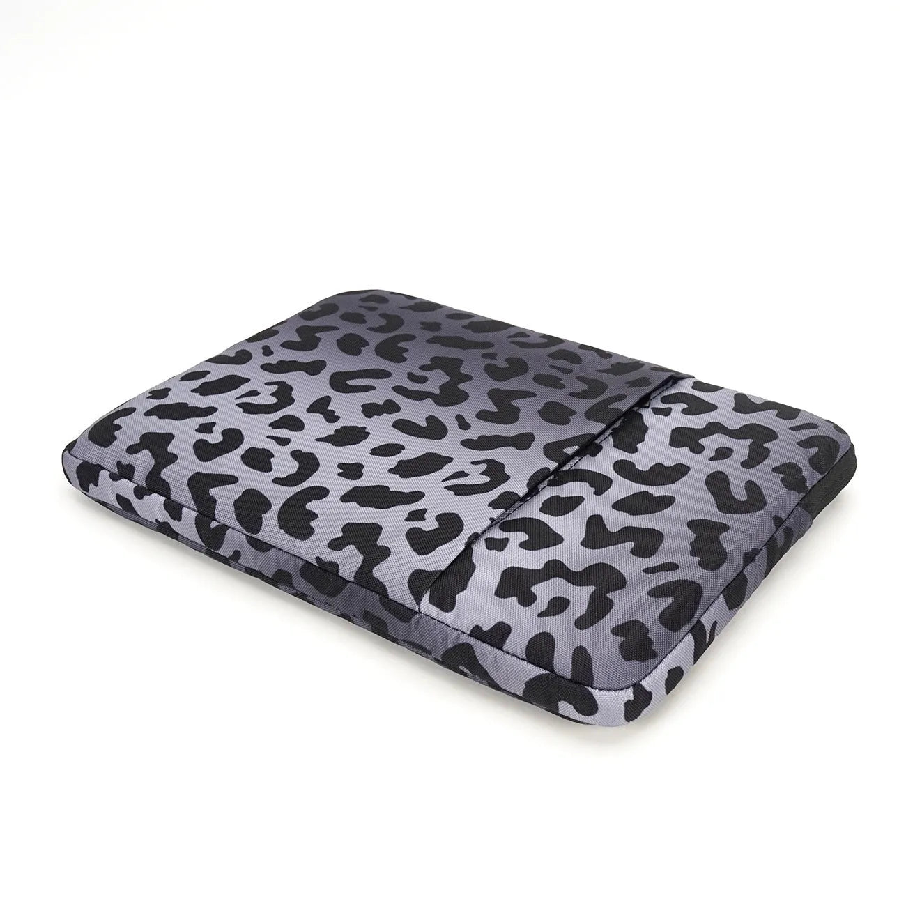 Leopard print laptop sleeve with waterproof lining for 13 to 16 inch laptops