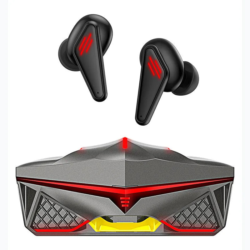 Foreign Trade K98 Black TWS50 wireless Bluetooth gaming earbuds with charging case.
