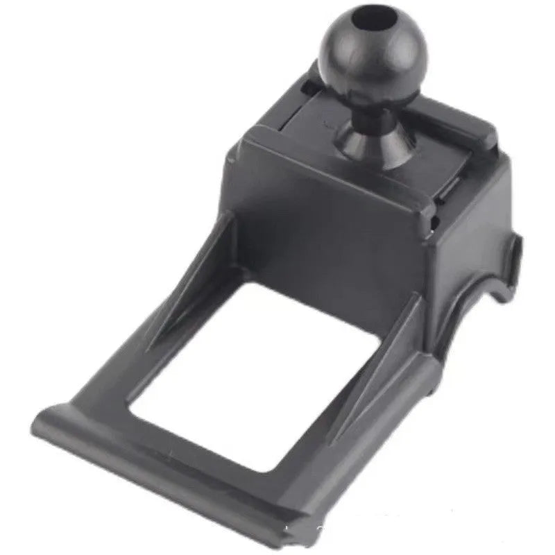 Goodway car dashboard phone holder with snap-on base and 360-degree rotation mechanism