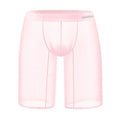 Men's mesh home shorts in black nylon with seamless knitting construction