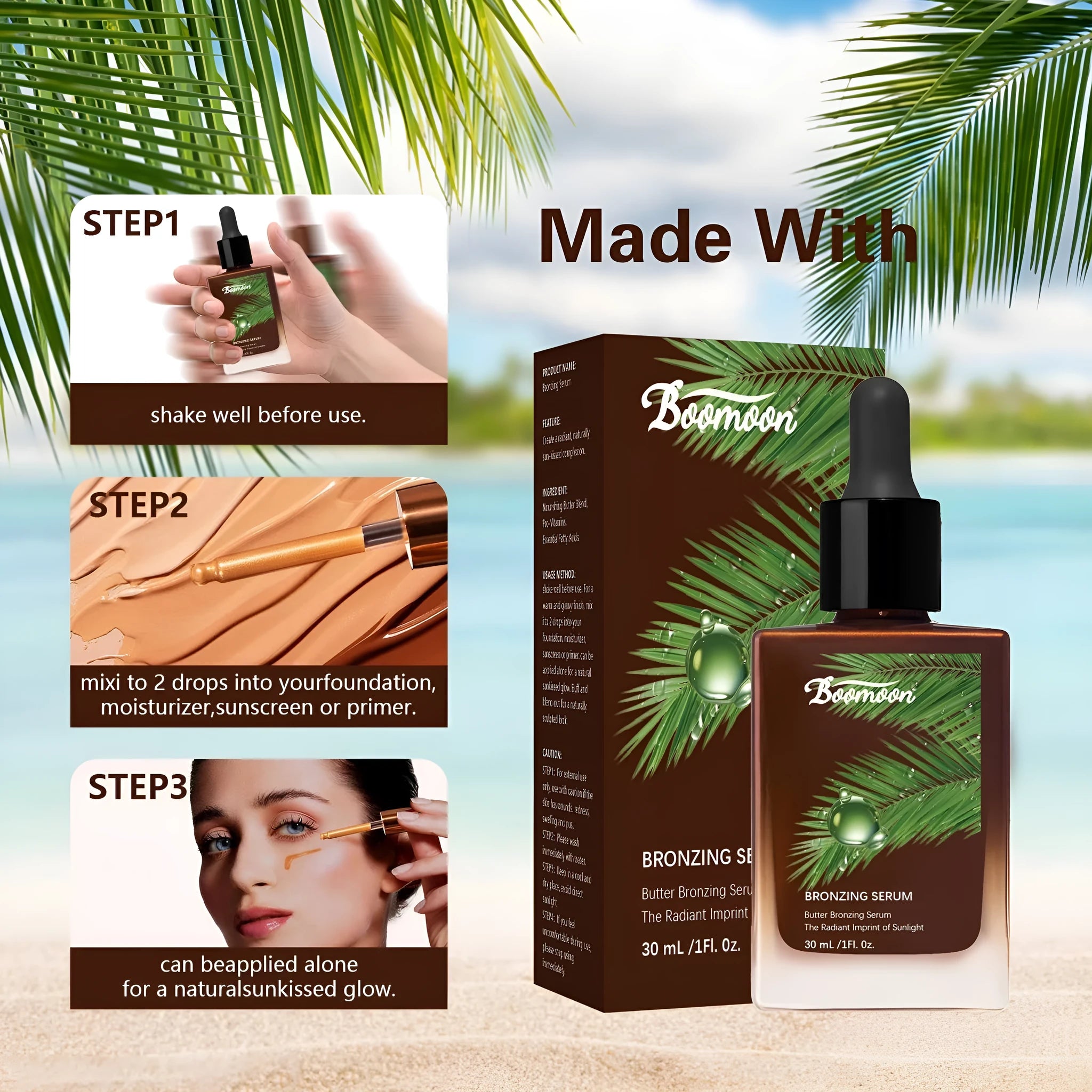 Bronze black 30ml nursing solution bottle for contact lens care measuring 101mm tall