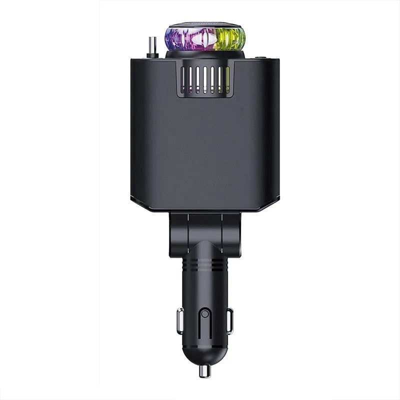 Perfume Starry Sky 120W fast charge car charger with triple cigarette lighter sockets and aromatherapy spray