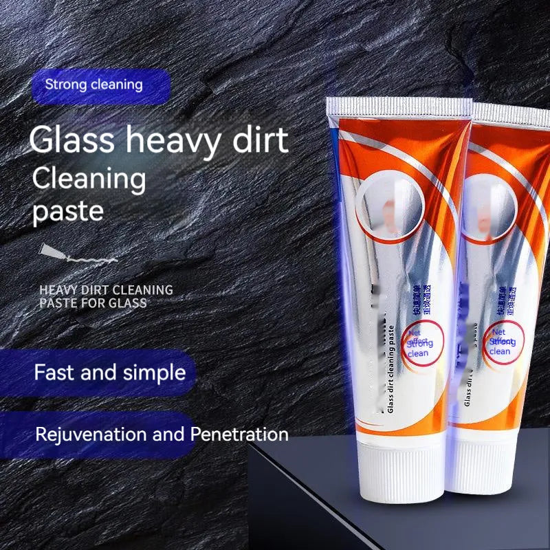 White bottle of 65ml car windscreen cleaning paste for removing oil stains from glass.
