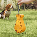 Portable pet water feeder bottle with food container in orange or white colour