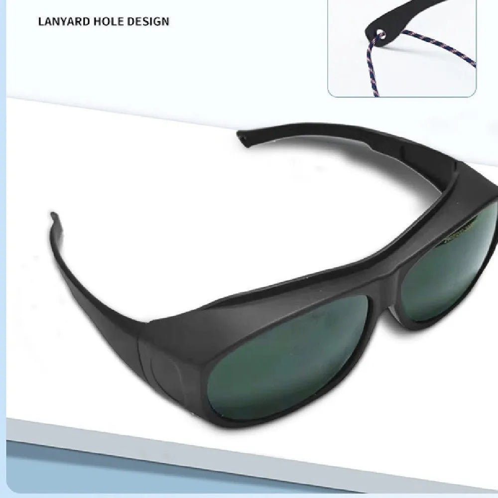 Photon skin rejuvenation and welding anti-glare goggles with PC construction for 200-2000nm optical radiation protection