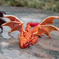 PLA flying dragon wings toy decoration with printed design in multiple colour options