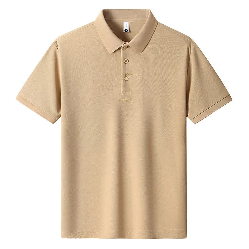 Men's casual short-sleeve cotton T-shirt in a loose fit, shown in various colours.