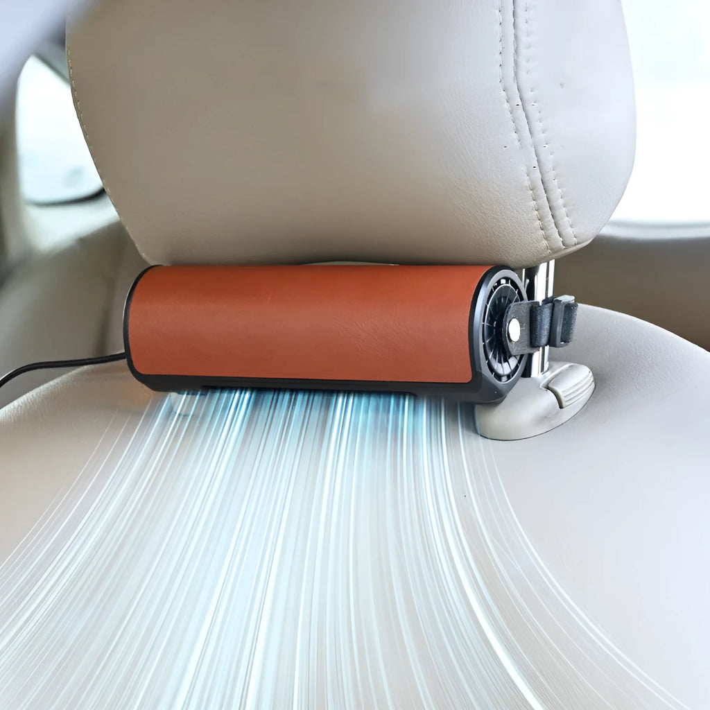 Black USB cable for car rear seat fan with 1.5 metre length and ABS+PC construction