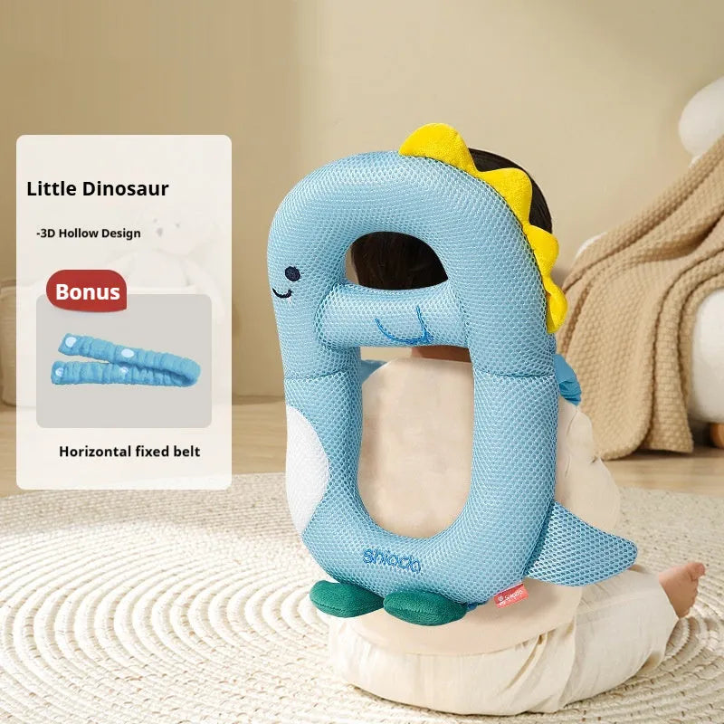 Baby cartoon anti-collision pillow with dinosaur design for toddler fall protection