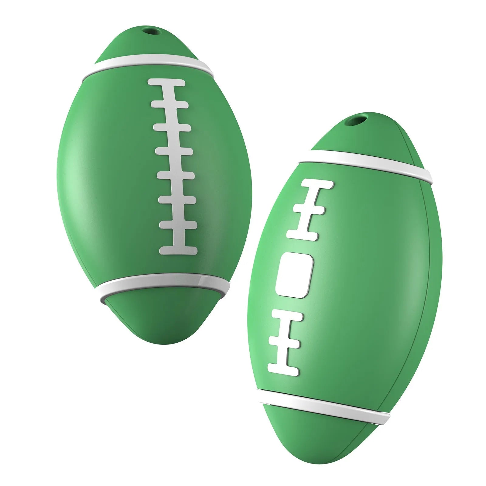 F06 Rugby model anti-loss alarm locator device in black, brown, or green, measuring 31.8mm by 8mm.