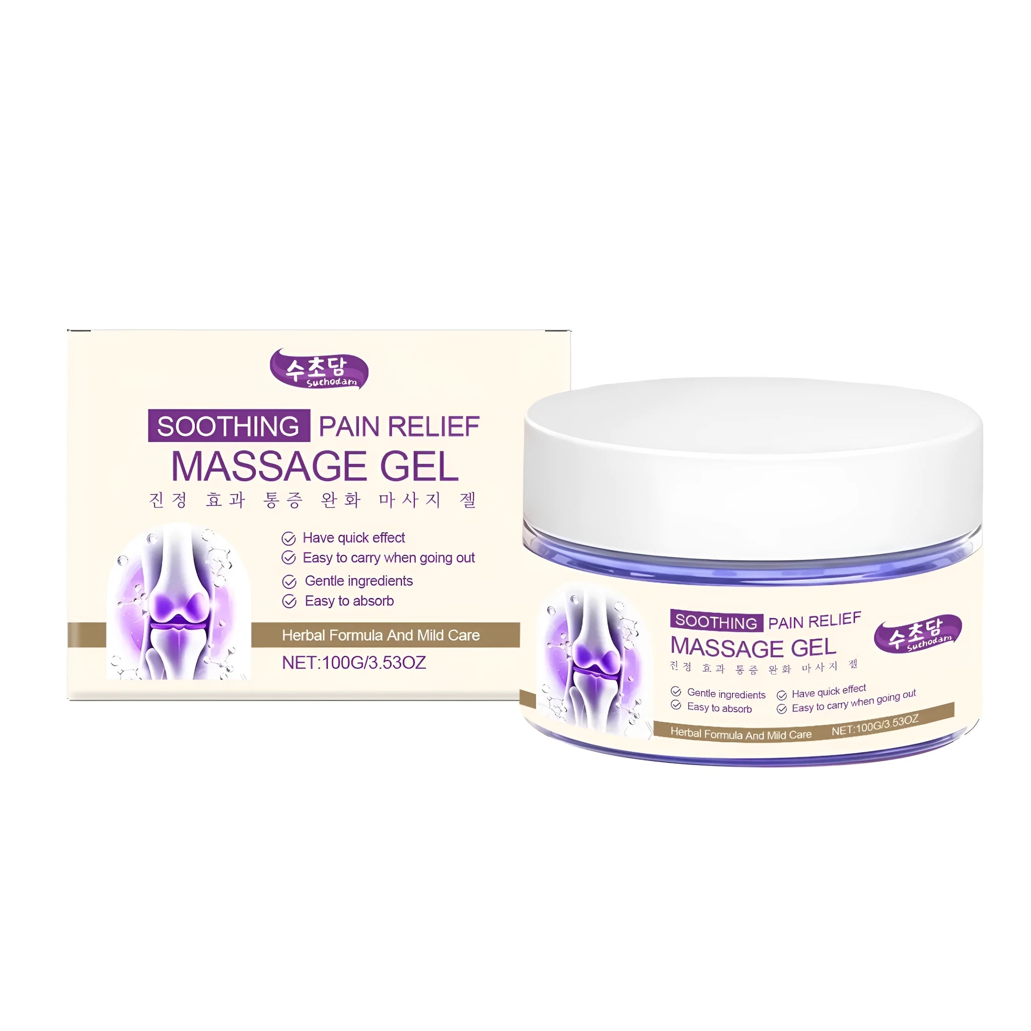 Soothing Massage Gel 100g tube with ginger root extract and bee venom