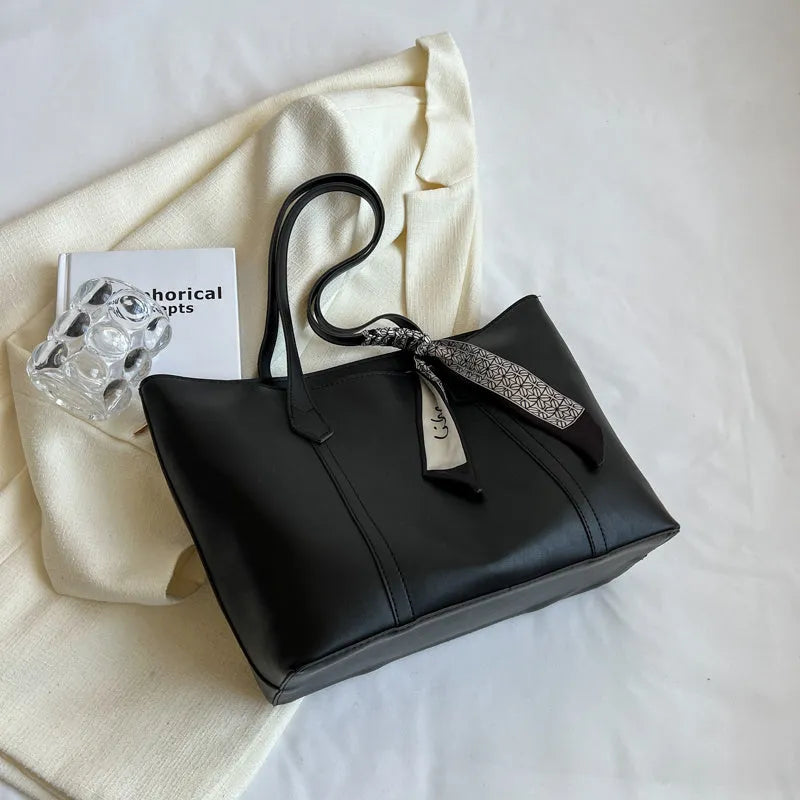 Women's large bucket tote bag with sandwich pocket design in available colour options