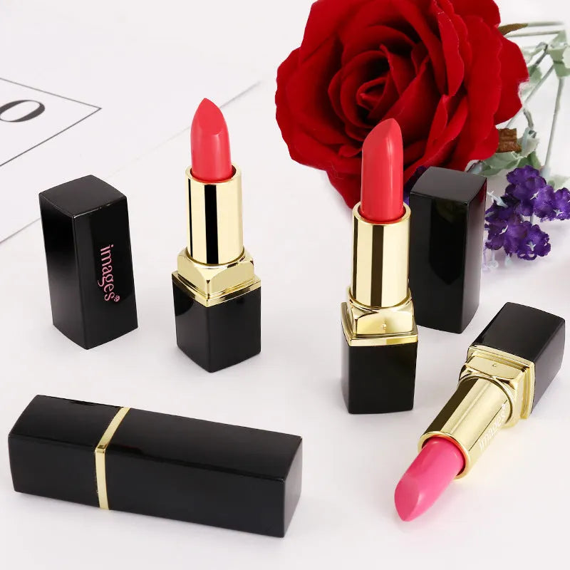 Moisturising lipstick gloss stick in 10 colours including coral red and cherry red