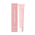Pink shea butter lip balm stick with natural oils and vitamin E