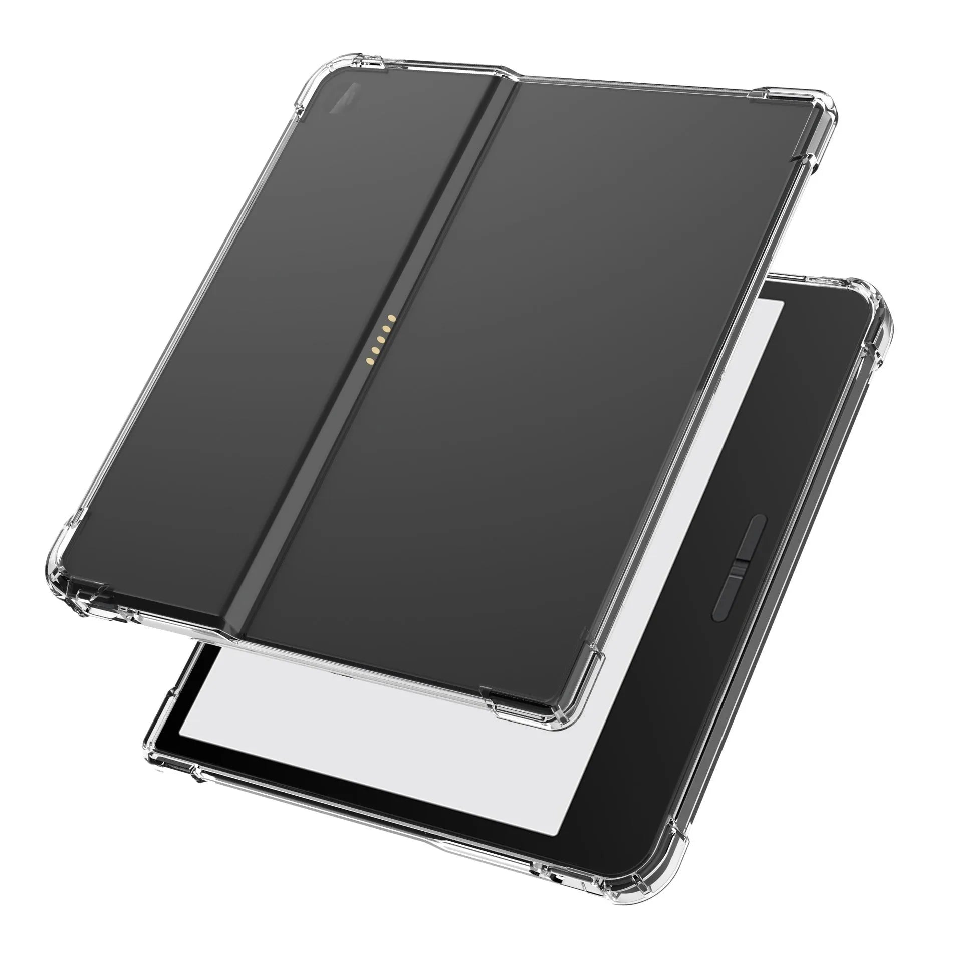 Transparent airbag phone case for 7-inch Xiaomi devices showing shockproof protection and clear TPU construction