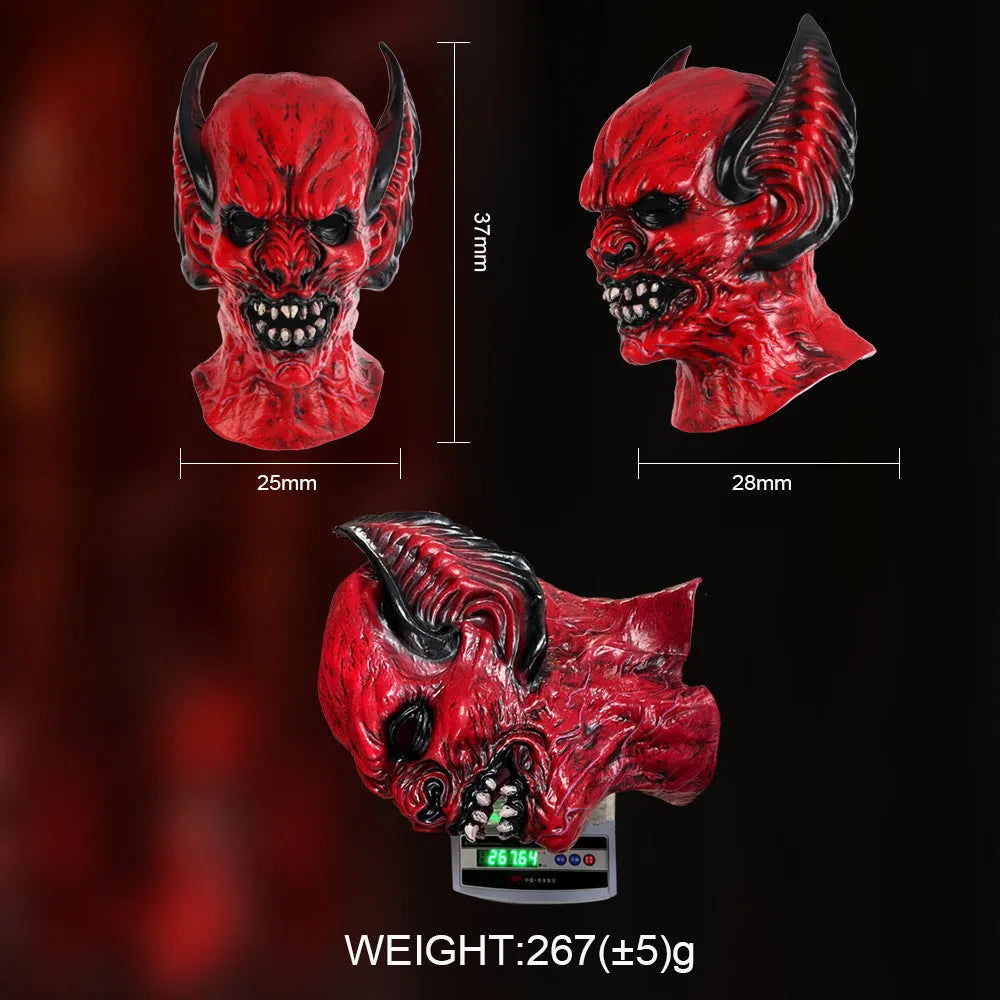 Red bat horror party hood mask for adult Halloween costume events